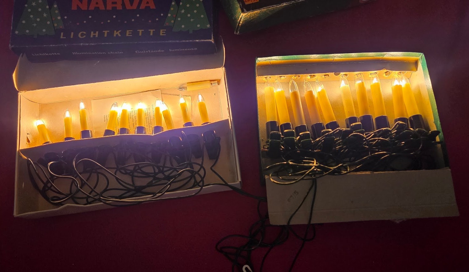 Seturi Vintage Luminițe Brad (Narva & Osram) – Funcționale, de Colecție - imagine 3