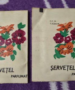 Șervețele Parfumate Vintage C.C.H. Suceava - Obiect de Colecție / Epoca de Aur