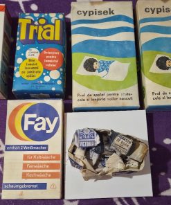 Lot Colecție Detergenți Vintage RSR – Trial, Cypisek, Fay – Anii '80