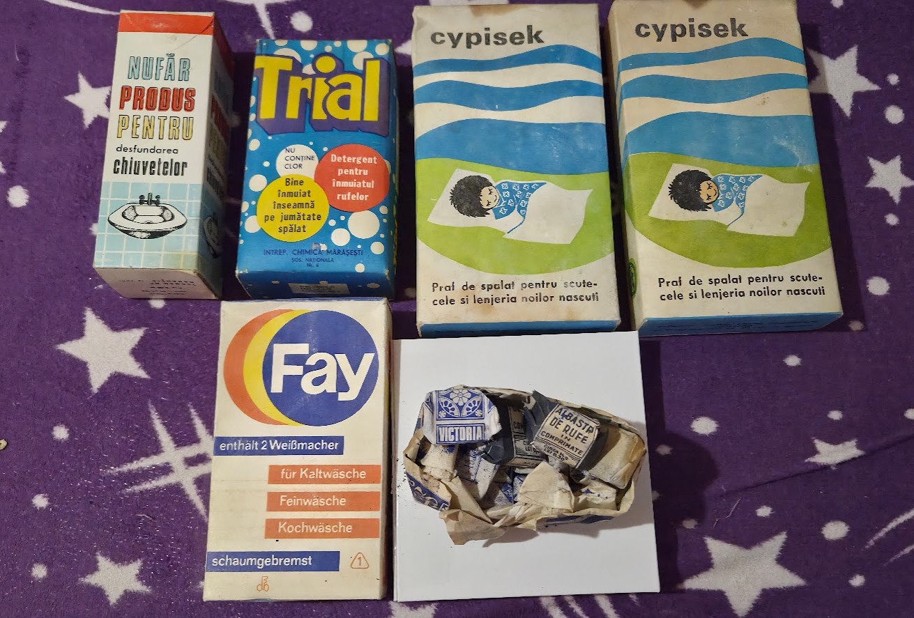 Lot Colecție Detergenți Vintage RSR – Trial, Cypisek, Fay – Anii '80