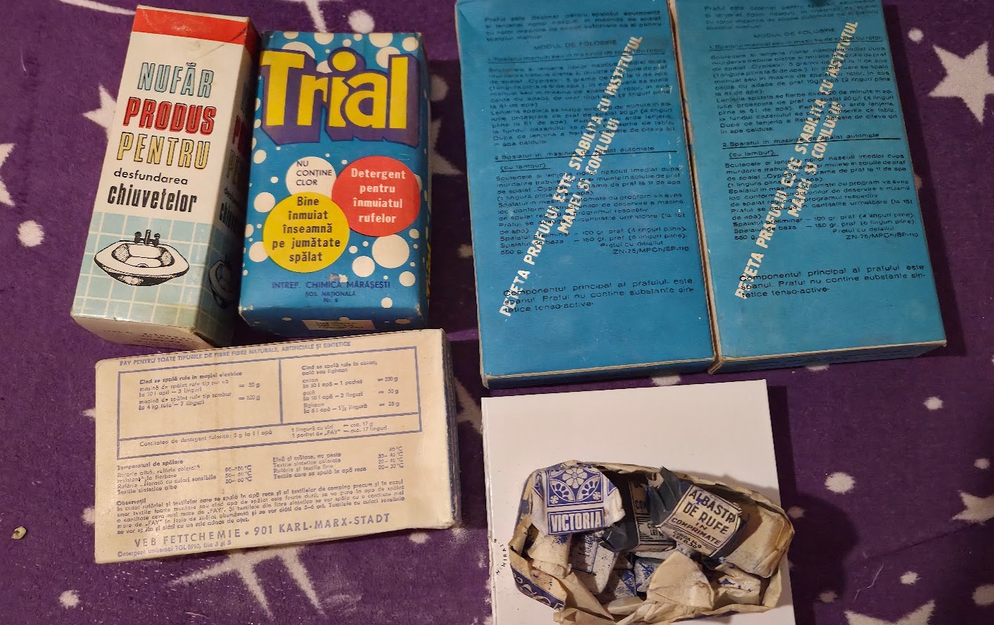 Lot Colecție Detergenți Vintage RSR – Trial, Cypisek, Fay – Anii '80 - imagine 3