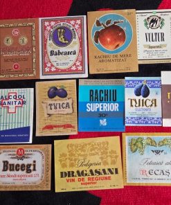 Lot Rar de Etichete Vintage – Băuturi Perioada Socialistă (Anii '70-'80)