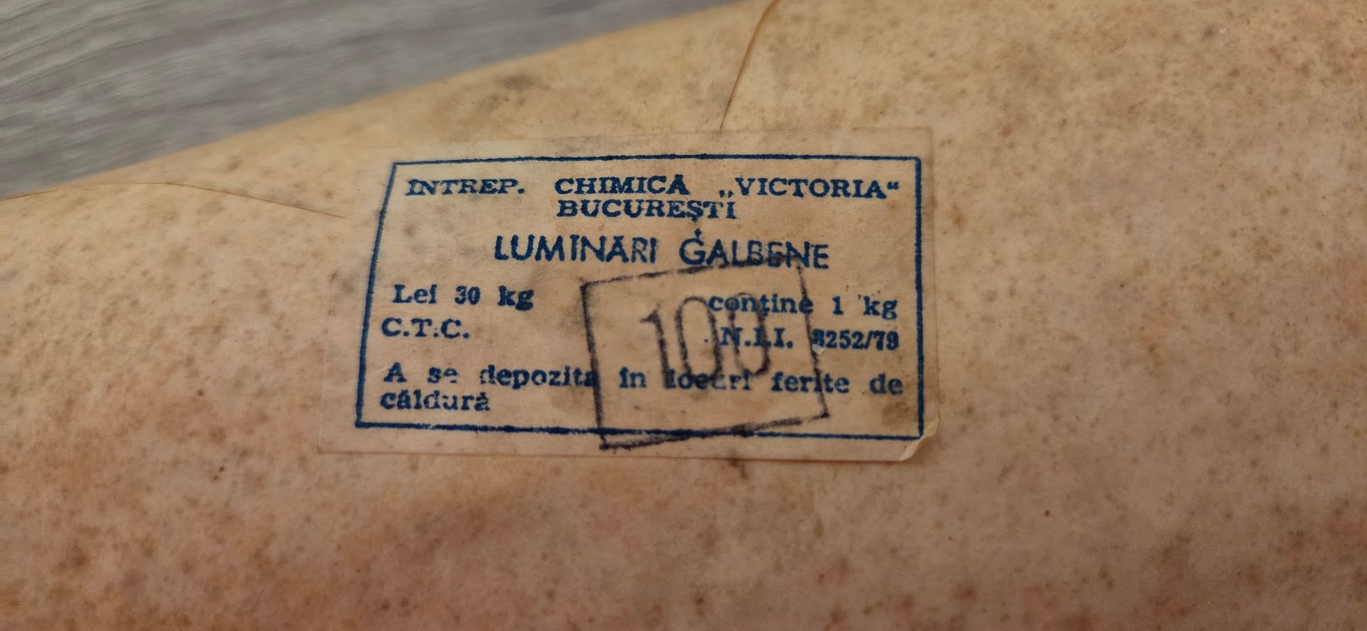 Pachet original Lumânări Chimica Victoria (Epoca de Aur),anii '80 - imagine 3
