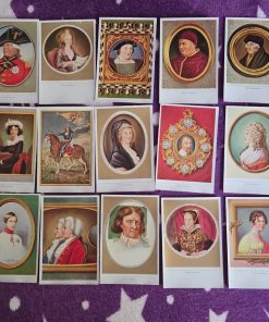 Lot Colecție: 50 Cartonașe Vintage „Gestalten der Weltgeschichte” din anul 1930