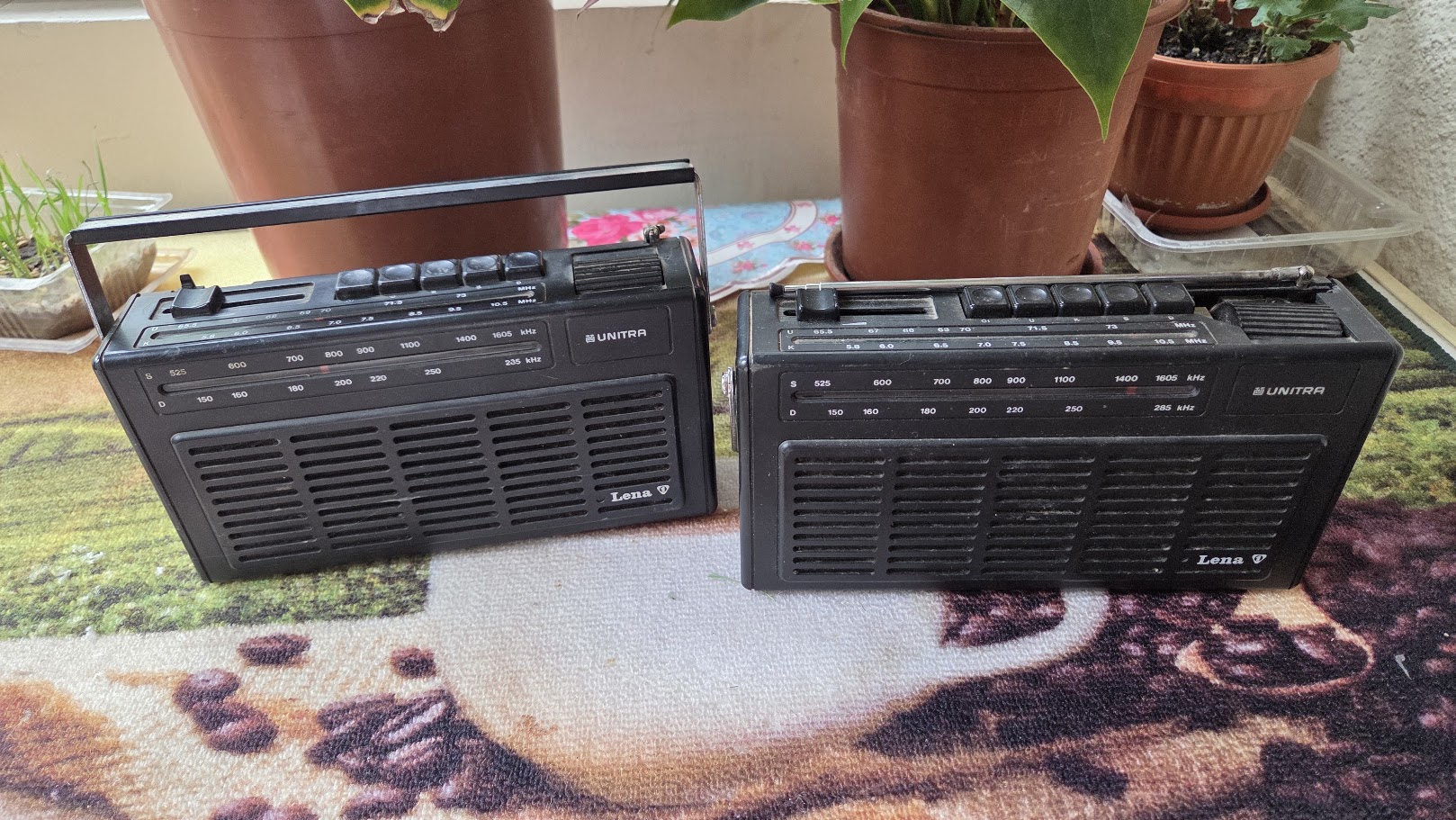 Set 2 Radio Vintage Unitra Lena 2 (Anii '80) – Nefuncționale